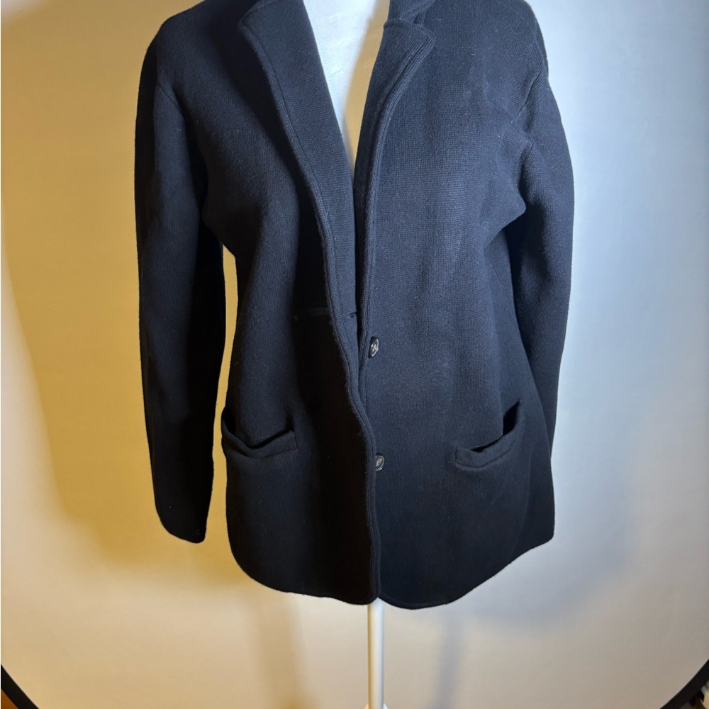 J. Crew Textured Black Jacket Size Medium - Picture 4 of 10